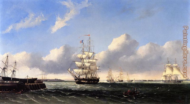 The Port of New Bedford from Crow Island